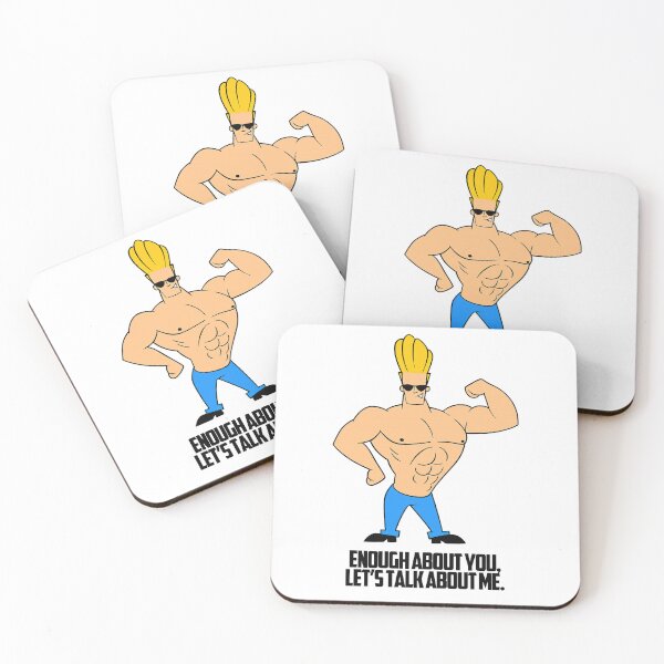 Item preview, Johnny Bravo Gym Quote – Funny Cartoon Fitness Poster designed and sold by Enea Kelo.