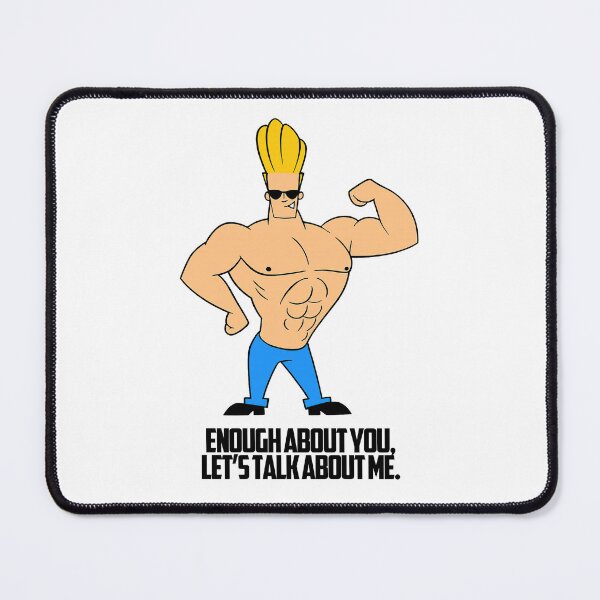 Item preview, Johnny Bravo Gym Quote – Funny Cartoon Fitness Poster designed and sold by Enea Kelo.