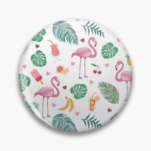 Item preview, Mingos Ices and Cocktails - Summer Fun - Flamingos Cocktails and Ice Creams, Seamless pattern, Multicoloured - Kids room, Summer Vibes designed and sold by Vision-Tees.