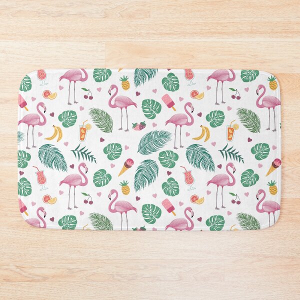 Item preview, Mingos Ices and Cocktails - Summer Fun - Flamingos Cocktails and Ice Creams, Seamless pattern, Multicoloured - Kids room, Summer Vibes designed and sold by Vision-Tees.