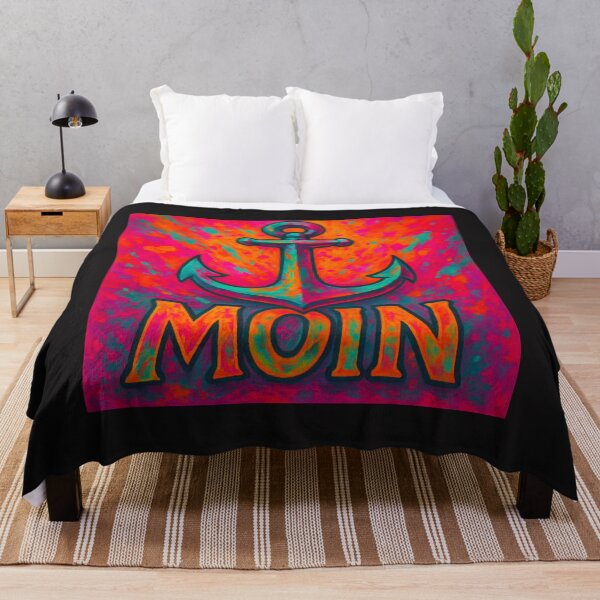 Item preview, Moin Anchor – North German Neon Design designed and sold by Fies-und-Fein.