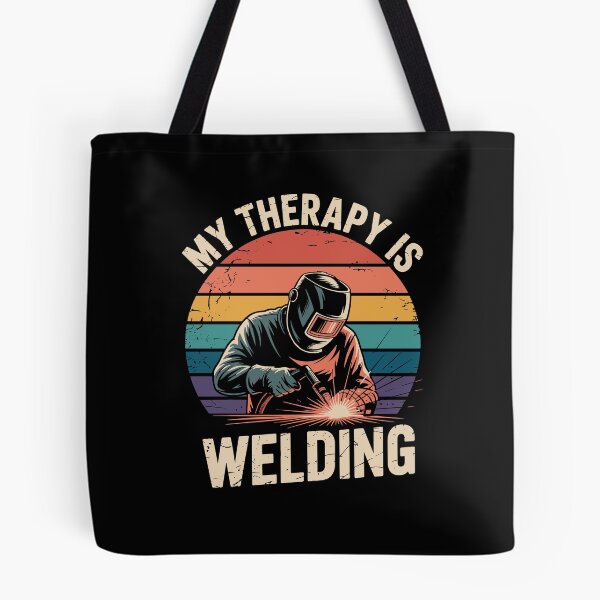 Item preview, My Therapy Is Welding - vintage graphic designed and sold by shokA Design.