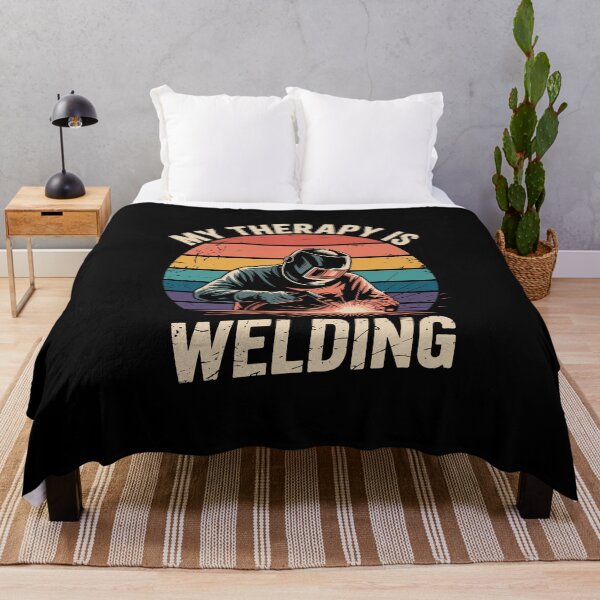 Item preview, My Therapy Is Welding - vintage graphic designed and sold by shokA Design.