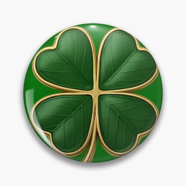 Item preview, Lucky 4 Leaf Clover Gold designed and sold by Tidal Arts.