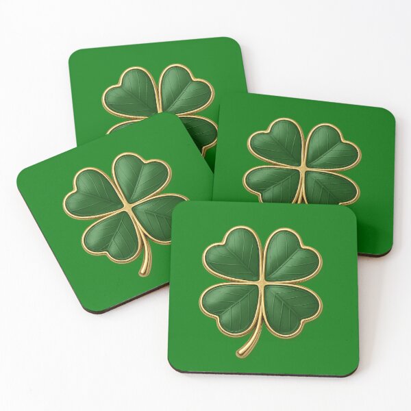 Item preview, Lucky 4 Leaf Clover Gold designed and sold by Tidal Arts.