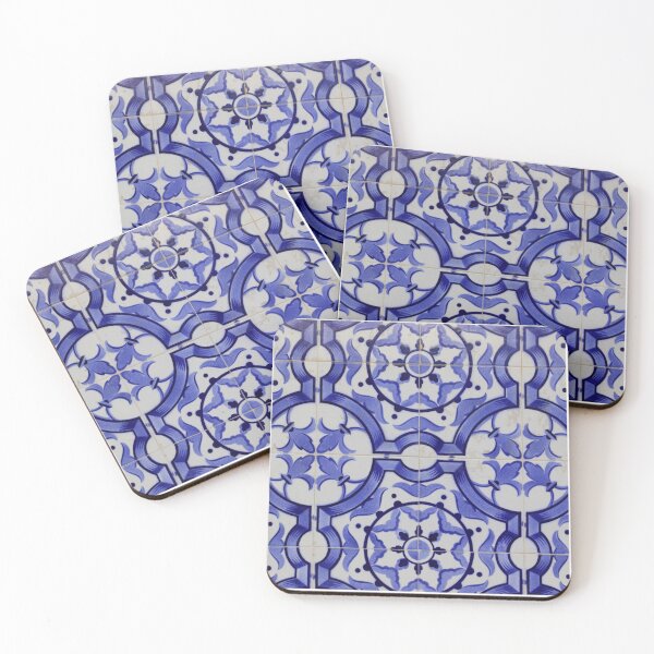 Item preview, Portuguese Blue Tiles Mediterranean pattern Azulejo  designed and sold by Monika Howarth.