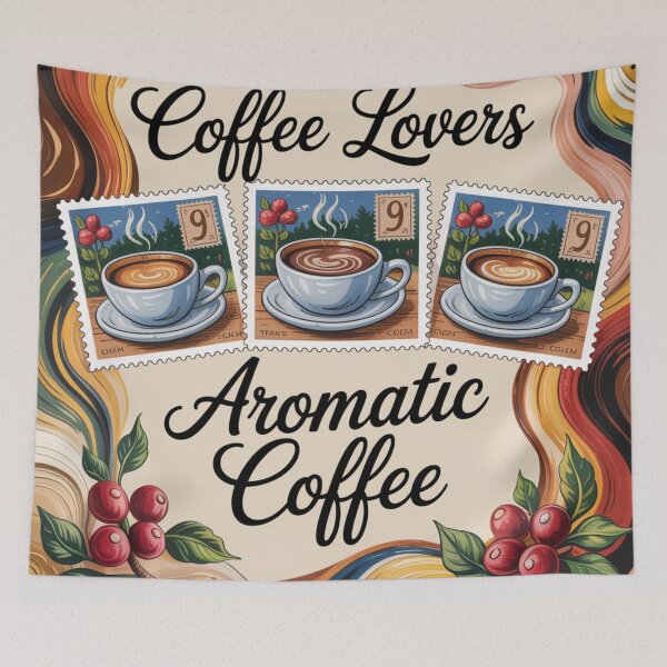 Item preview, Aromatic coffee,oil paint. designed and sold by elegantpaterns.