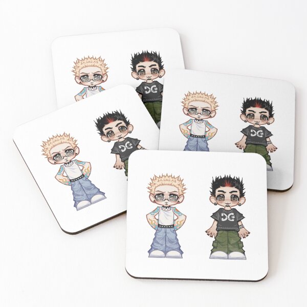 Item preview, Chibi Chester and Mike (Linkin Park) designed and sold by benji herrick.