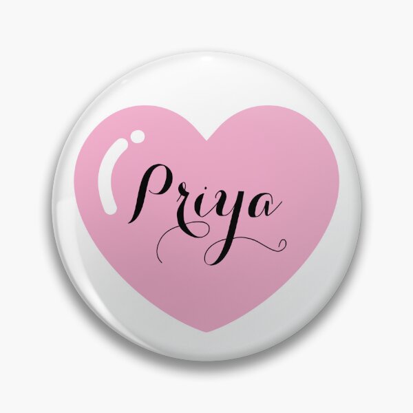 Item preview, Priya Name with Pink Heart  designed and sold by Monika Howarth.