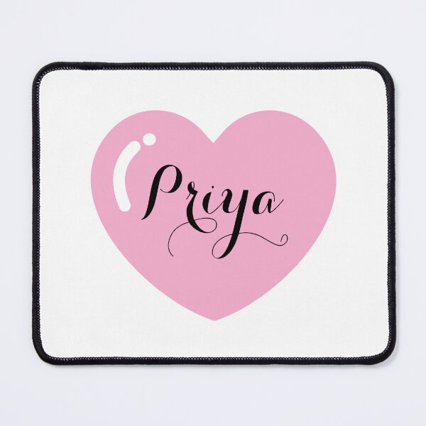 Item preview, Priya Name with Pink Heart  designed and sold by Monika Howarth.