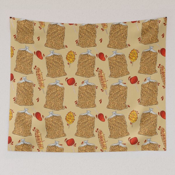 Item preview, Mexican Antojitos Snack Seamless Pattern designed and sold by DreamyWonder.