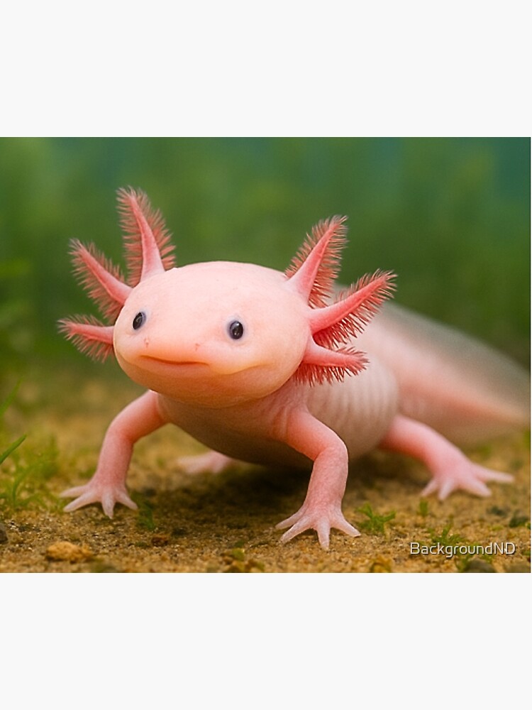 Cute Pink Axolotl Poster
