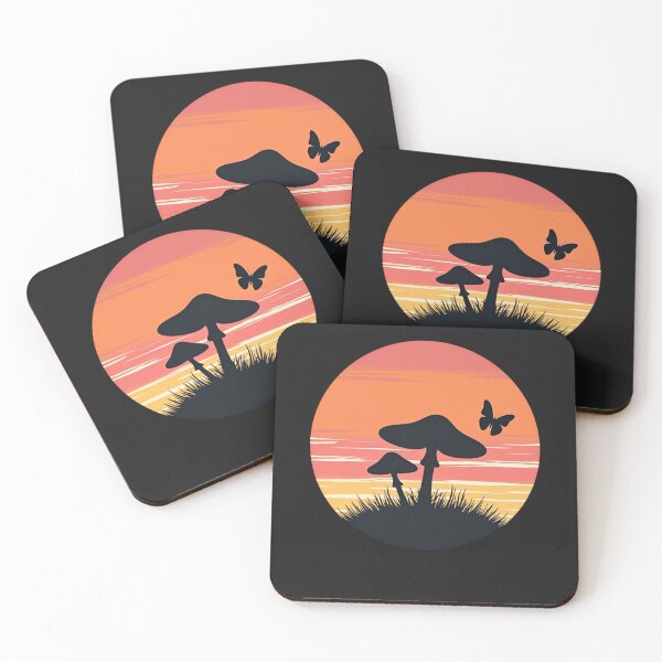 Item preview, Vintage style sunset mushroom vibe designed and sold by LLdreams.