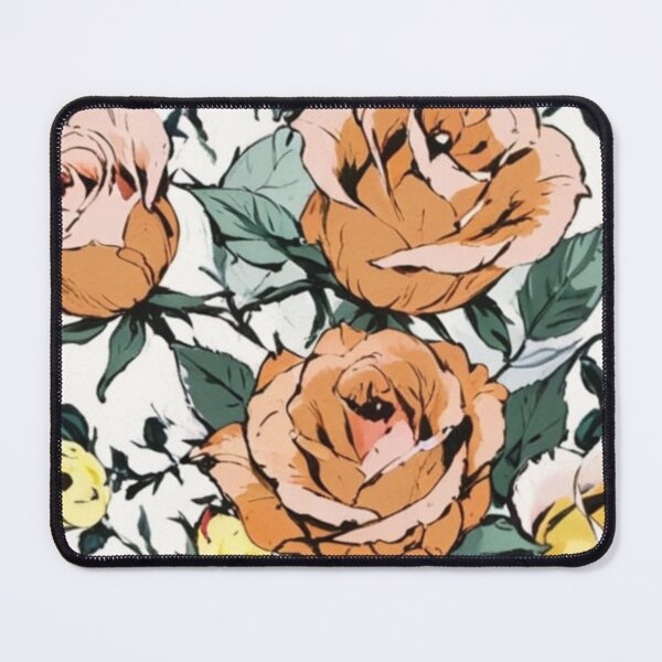 Item preview, beautiful yellow and orange roses designed and sold by Nice-patterns.