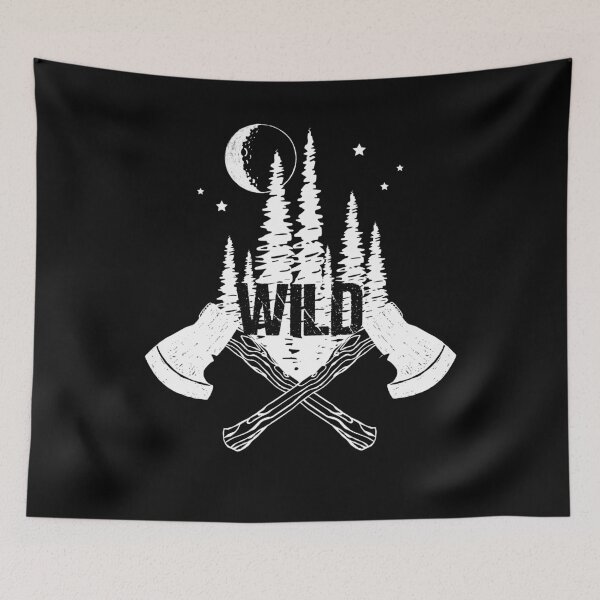 Item preview, Wild Forest Wilderness Lumberjack Axes Distressed designed and sold by LarkDesigns.