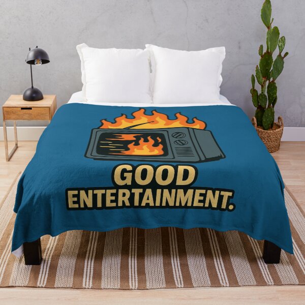 Item preview, Good Entertainment Retro TV On Fire Design designed and sold by ArtComixHaven.