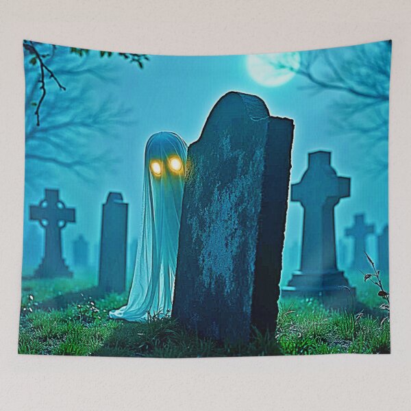 Item preview, Graveyard Ghost's Eerie Glimpse designed and sold by Health And Fitness Posts e-Store.