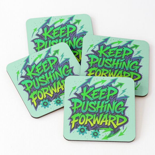 Item preview, Keep Pushing Forward – Neon Wildstyle Graffiti designed and sold by RedHow.