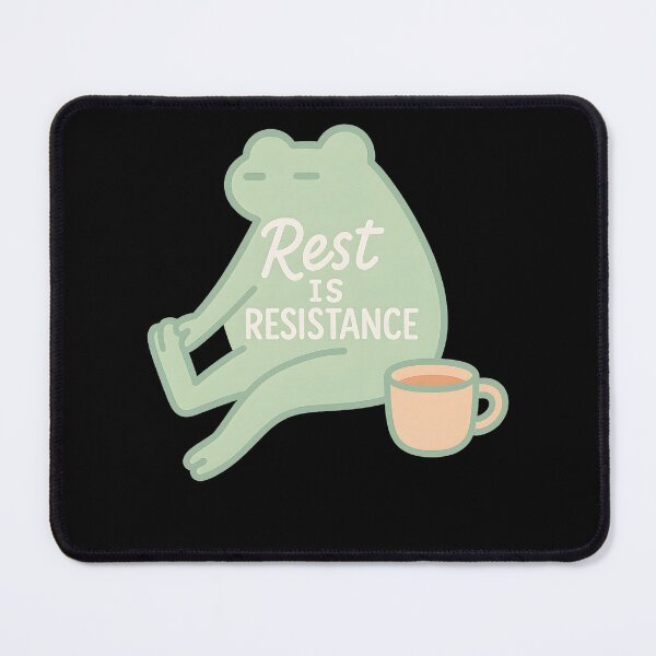 Item preview, Rest Is Resistance Mindfulness Affirmation designed and sold by LuminOrb.