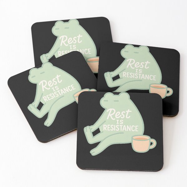 Item preview, Rest Is Resistance Mindfulness Affirmation designed and sold by LuminOrb.