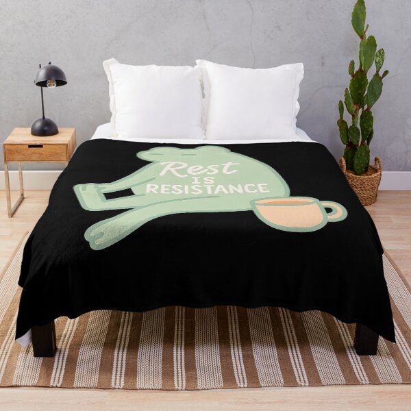 Item preview, Rest Is Resistance Mindfulness Affirmation designed and sold by LuminOrb.