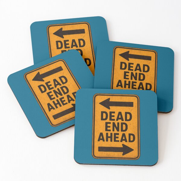 Item preview, Dead End Ahead Vintage Warning Poster designed and sold by ArtComixHaven.