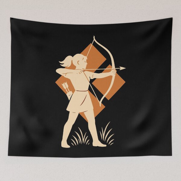 Item preview, Girl Archer Archery Bow Target Archery Design designed and sold by LuminOrb.