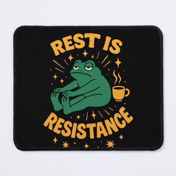 Item preview, Rest Is Resistance Mindfulness Affirmation designed and sold by LuminOrb.