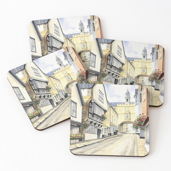 Item preview, Fore street Totnes2（watercolour + AI） designed and sold by artsmeow.