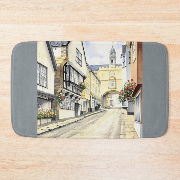 Item preview, Fore street Totnes2（watercolour + AI） designed and sold by artsmeow.