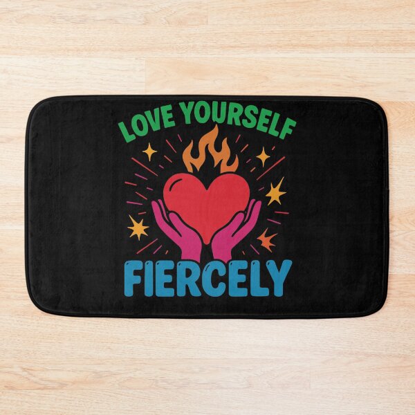 Item preview, Love Yourself Fiercely Mindfulness Affirmation designed and sold by LuminOrb.
