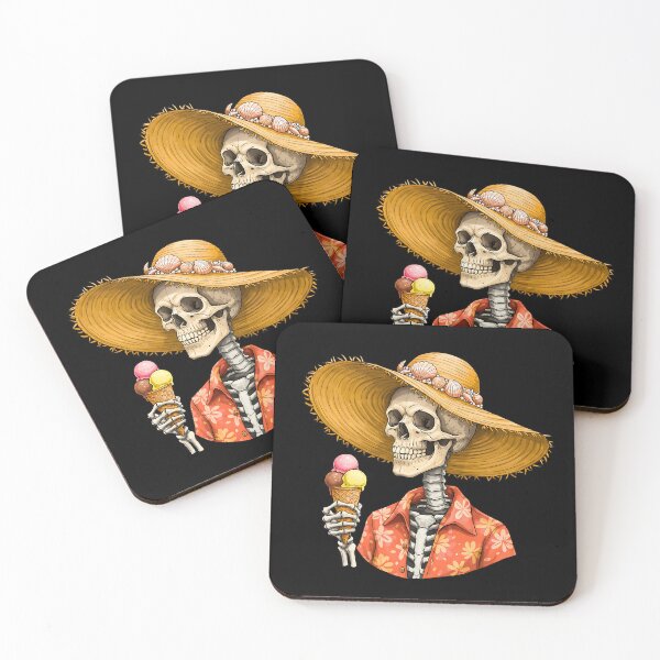 Item preview, Skull on the beach with flavored ice cream designed and sold by TheSkullRoom.