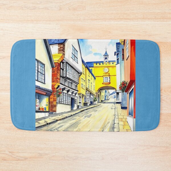 Item preview,  Fore street Totnes（watercolour + AI） designed and sold by artsmeow.
