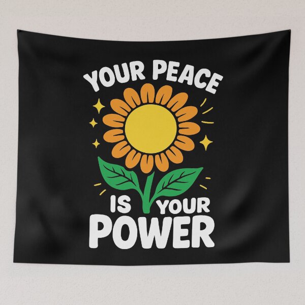 Item preview, Your Peace Is Your Power Mindfulness Affirmation designed and sold by LuminOrb.