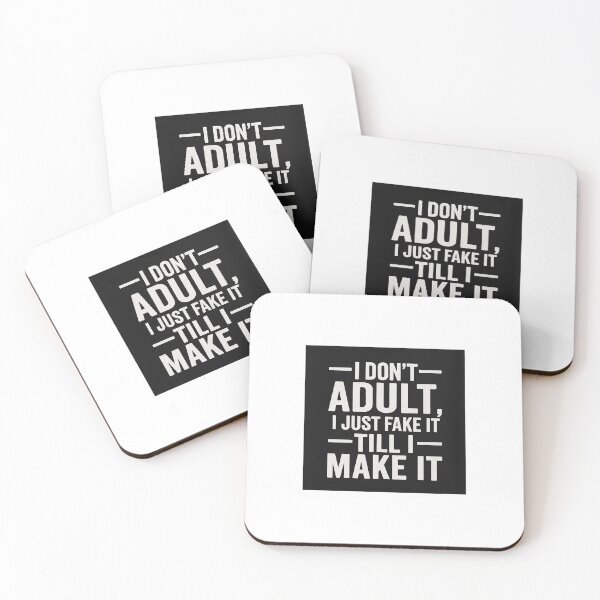 Item preview, I Don’t Adult – Funny Lazy Humor Quote designed and sold by TraumaDumpingCo.