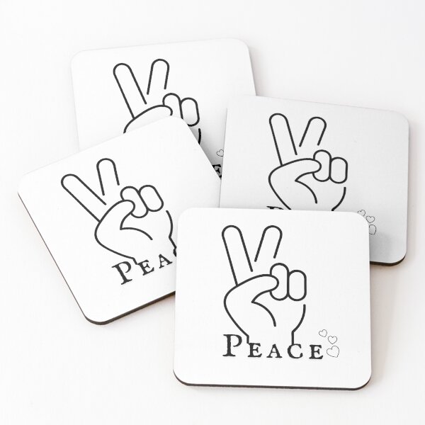 Item preview, Peace Sign Hearts - Love and Harmony designed and sold by CholarCrafts.