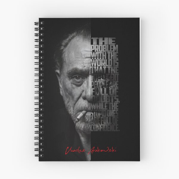 Item preview, Black and white Charles Bukowski quote poster designed and sold by Enea Kelo.