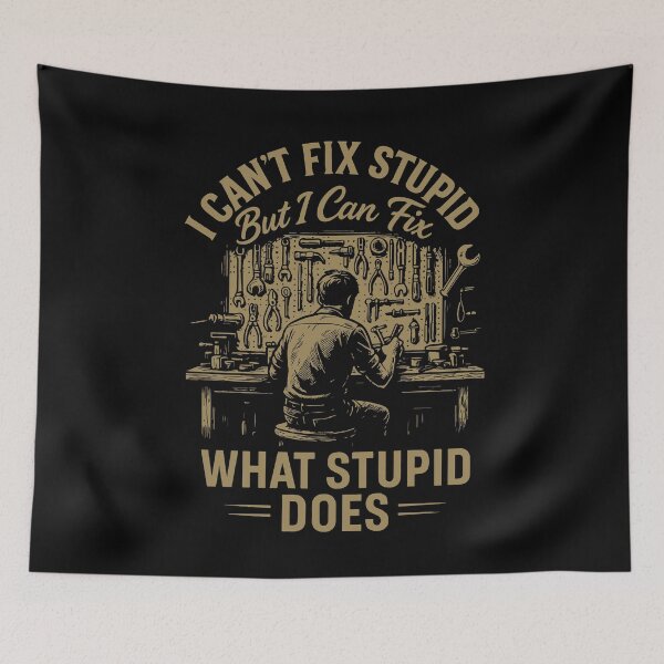 Item preview, I Can't Fix Stupid Garage Mechanic Funny designed and sold by LuminOrb.