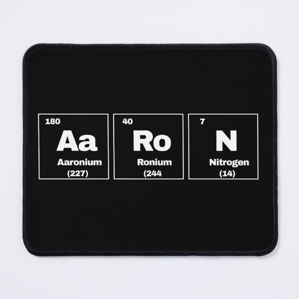 Item preview, Aaron in periodic table format (customized) designed and sold by LoneMaverick.