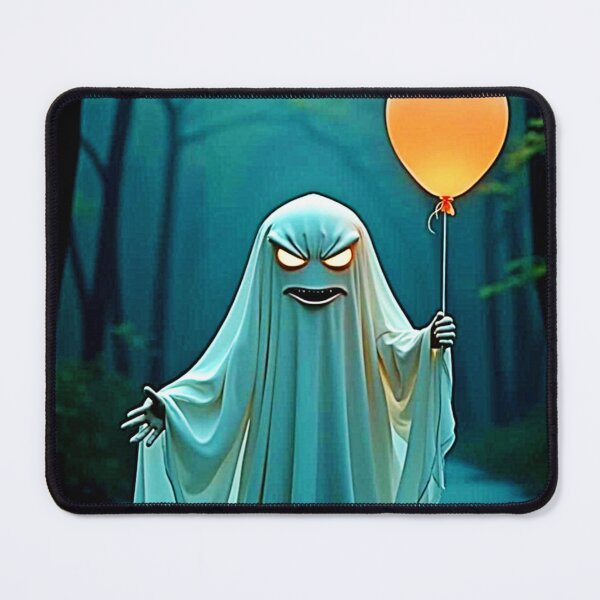 Item preview, Spooky Ghost with Eerie Balloon designed and sold by Health And Fitness Posts e-Store.