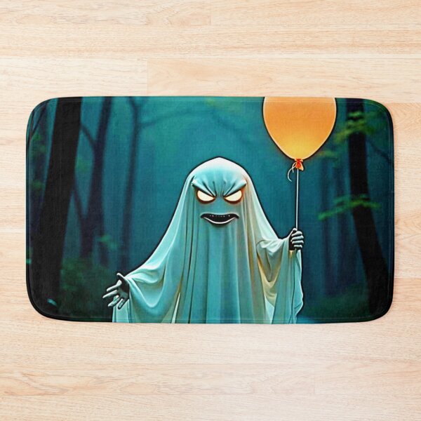 Item preview, Spooky Ghost with Eerie Balloon designed and sold by Health And Fitness Posts e-Store.