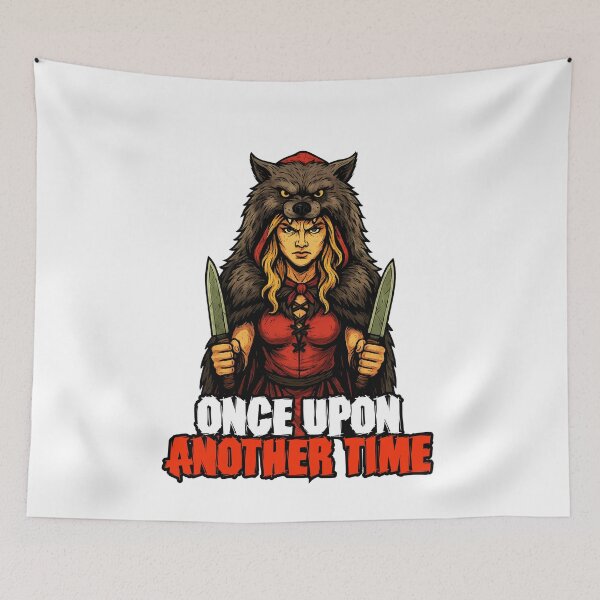 Item preview, Once Upon Another Time – Dark Fantasy Red Riding Hood designed and sold by IronicSmiles.