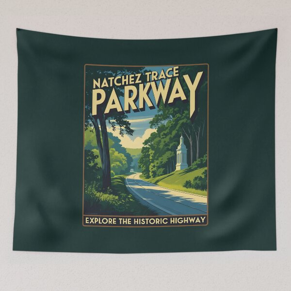 Item preview, Vintage Natchez Trace Parkway Design designed and sold by GoodOldVintage.