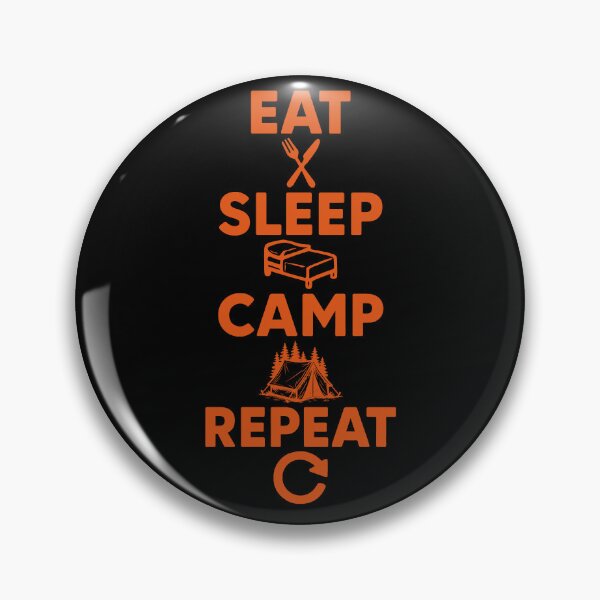Item preview, Eat Sleep Camp Repeat Funny Camping Adventure designed and sold by LuminOrb.