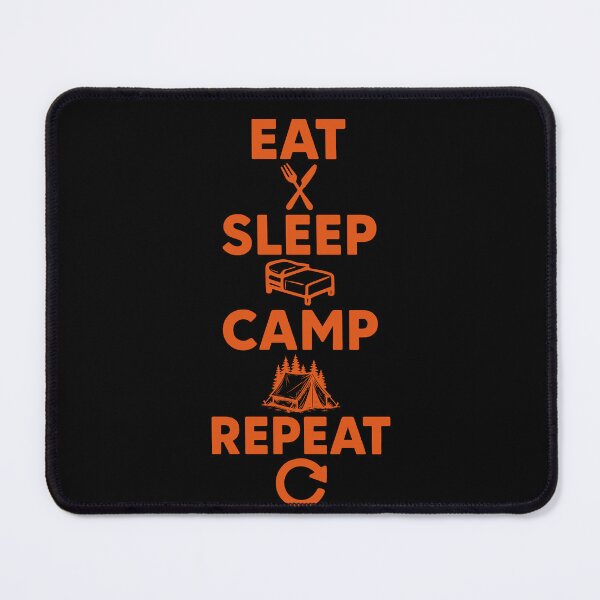 Item preview, Eat Sleep Camp Repeat Funny Camping Adventure designed and sold by LuminOrb.