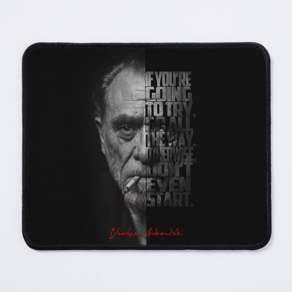 Item preview, Black and white Charles Bukowski quote poster designed and sold by Enea Kelo.