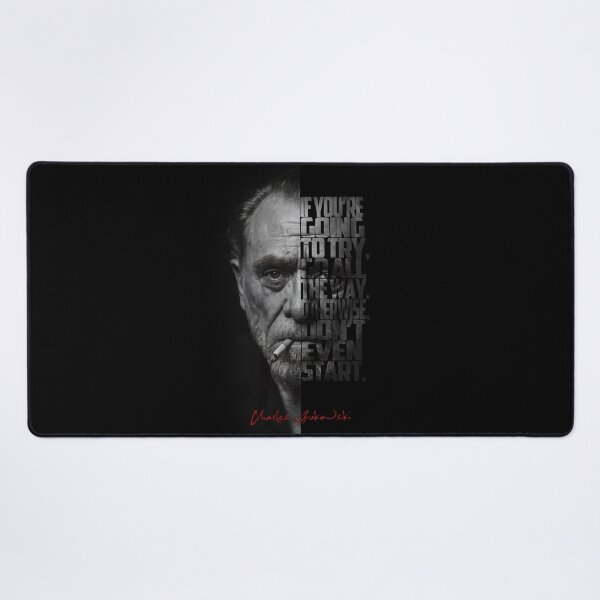 Item preview, Black and white Charles Bukowski quote poster designed and sold by Enea Kelo.
