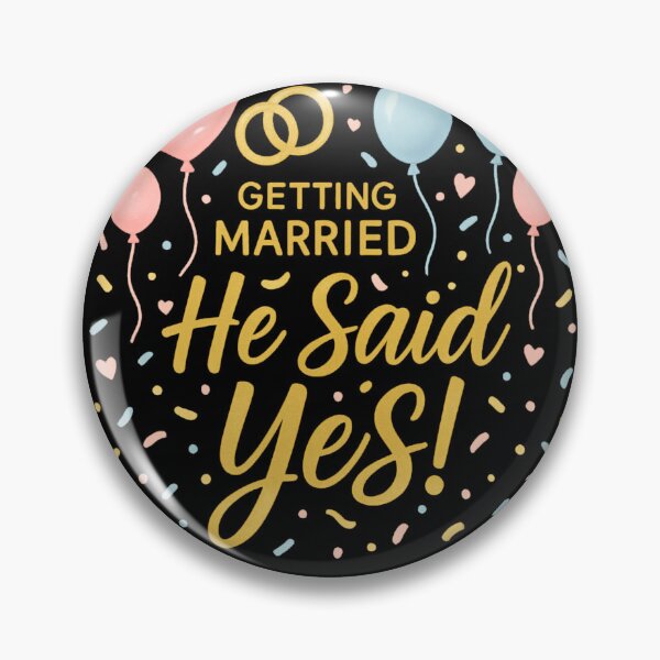 Item preview, Getting Married He Said Yes Funny Engagement Gift designed and sold by SynizesisShop.