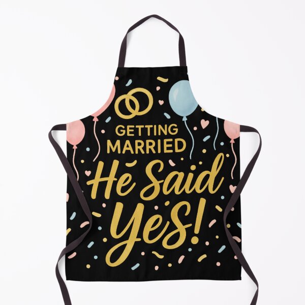 Item preview, Getting Married He Said Yes Funny Engagement Gift designed and sold by SynizesisShop.