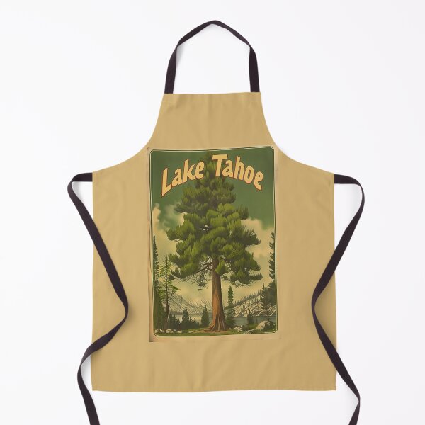 Item preview, Lake Tahoe Vintage Travel Poster – Retro Wilderness Pine Tree Art designed and sold by Artlizzard.